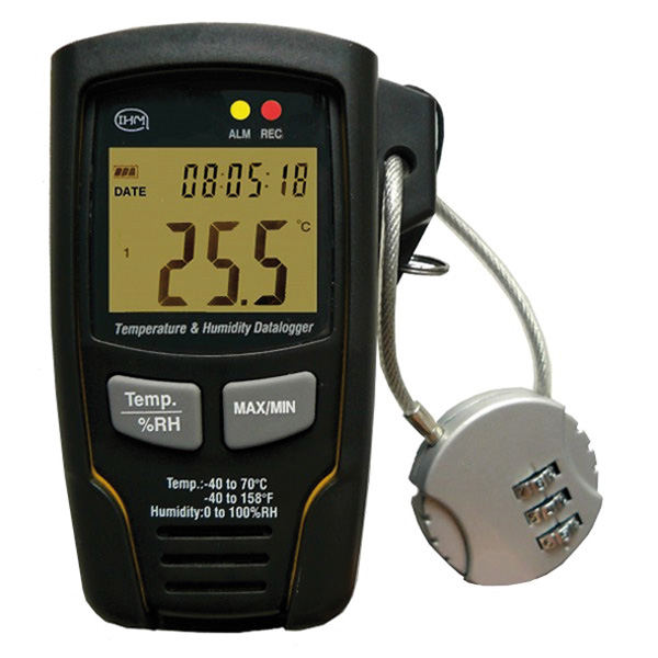 Digital recording thermometer-hygrometer - Various small equipment:  thermometers - Analysis - Measurement - Microbiology 