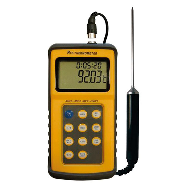 Wired digital thermometer with probe