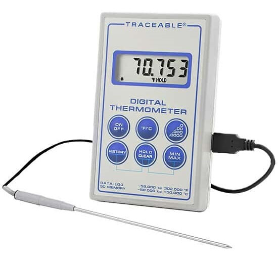 Traceable digitales Präzisionsthermometer -50°C bis +150°C