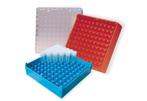 Lagerungsboxen für Mikroröhrchen - Gefrierboxen aus Kunststoff -  Kryotechnik - Labormaterial