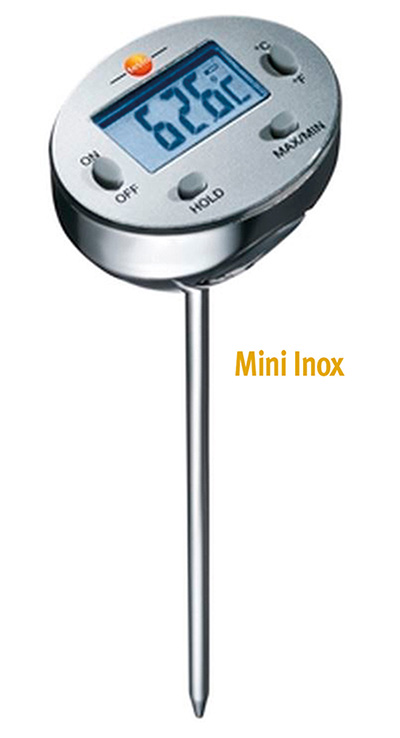 Thermometer mit eingebautem Fühler Mini Inox Testo - Thermometer - Geräte -  Labormaterial