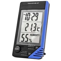 Thermomètre Traceable avec affichage horlogue et humidité